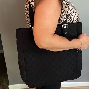 Vera Bradley microfiber slim commuter tote